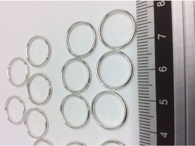 50 round jump rings 14mm