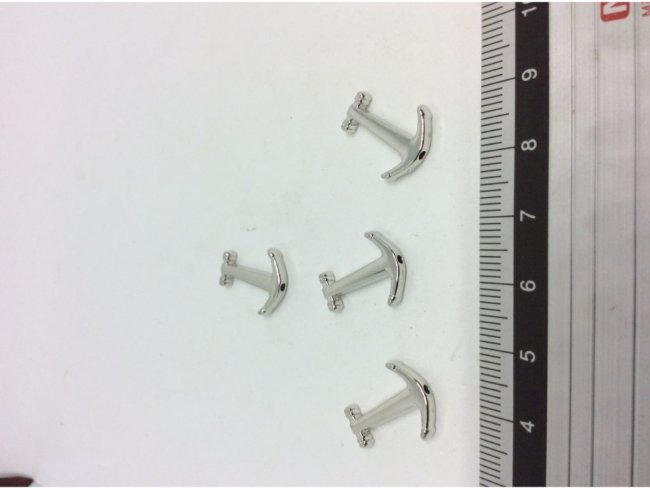 4 χάντρες άγκυρα 17x13,5χιλσ.