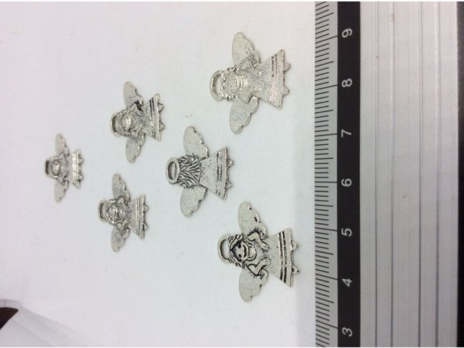 6 charms angels 23x24,5mm