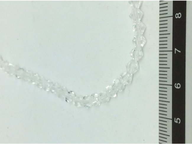 80 glass beads bicone 4mm