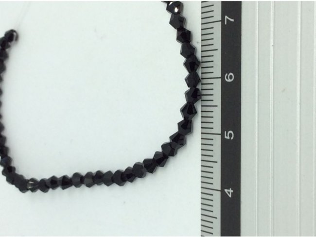 144 glass beads bicone 3mm