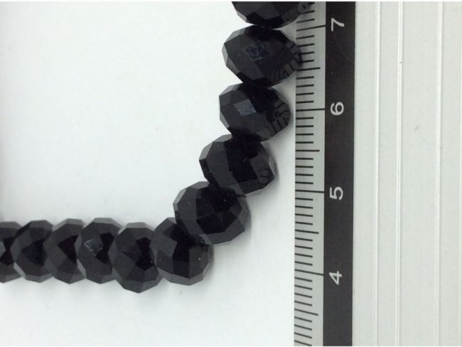 72 glass beads faceted disc 10mm