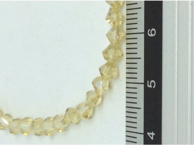 80 glass beads bicone 4mm