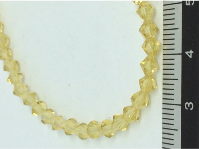 80 glass beads bicone 4mm