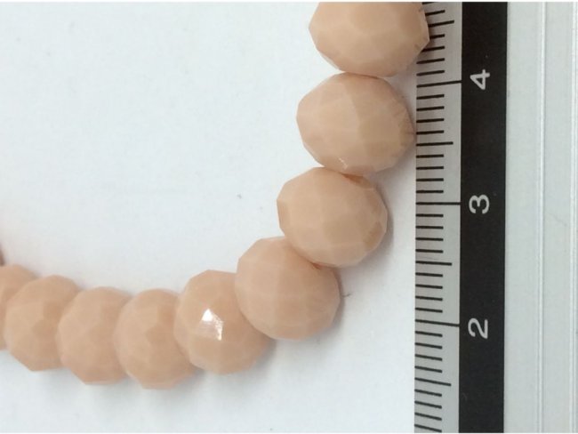 72 glass beads faceted disc 10mm