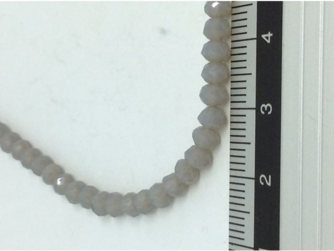 144 glass beads faceted disc 4mm