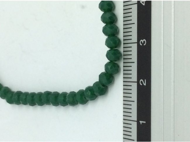 144 glass beads faceted disc 4mm