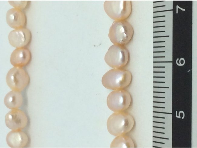 1 line freshwater pearls irregularly 6mm