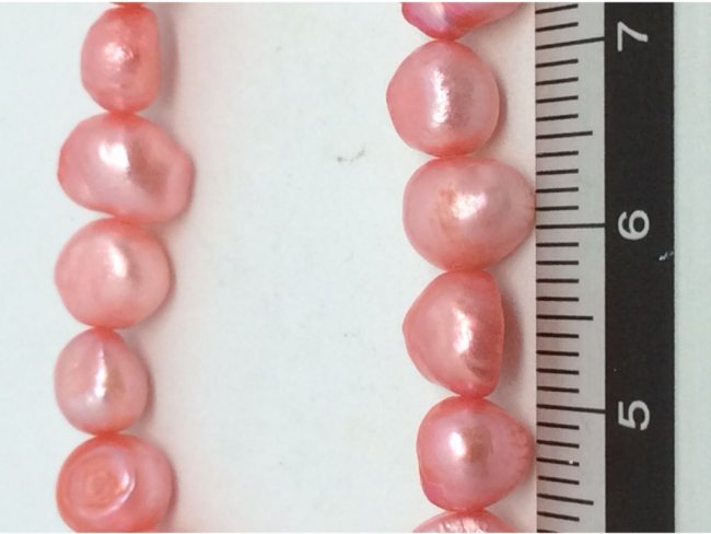 1 line freshwater pearls irregularly 8mm