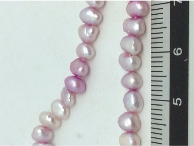 1 line freshwater pearls irregularly 5mm