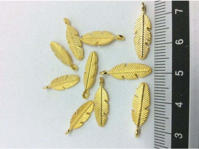 10 charms wings 20x6mm